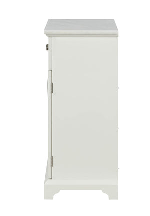 Homeroots 16" X 13" X 30" White Classy Cabinet  Mdf 319120