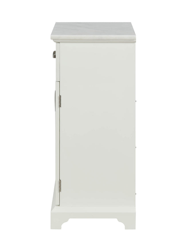 Homeroots 16" X 13" X 30" White Classy Cabinet  Mdf 319120