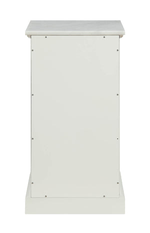 Homeroots 16" X 13" X 30" White Classy Cabinet  Mdf 319120