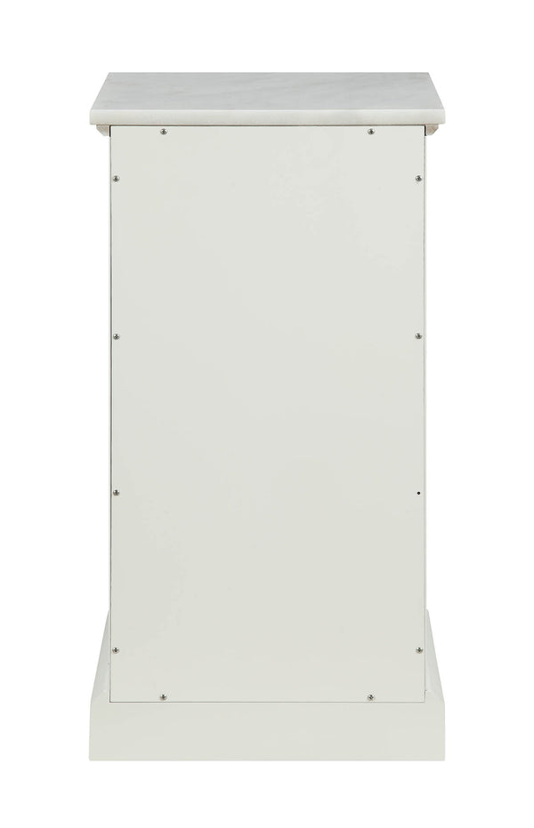 Homeroots 16" X 13" X 30" White Classy Cabinet  Mdf 319120