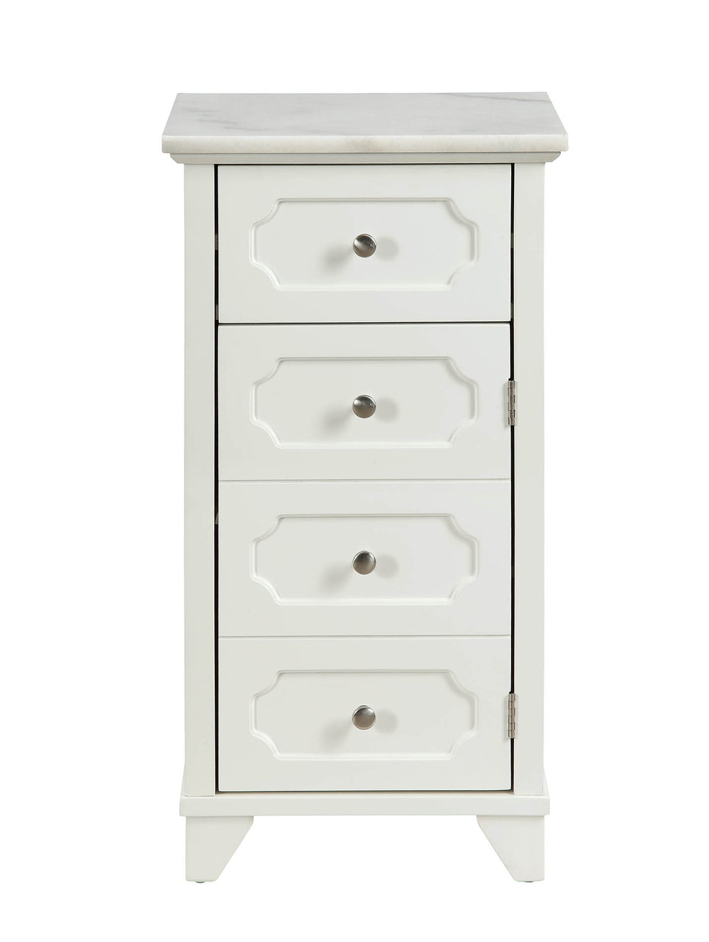 Homeroots 16" X 13" X 30" White Stunning Cabinet  Mdf 319123