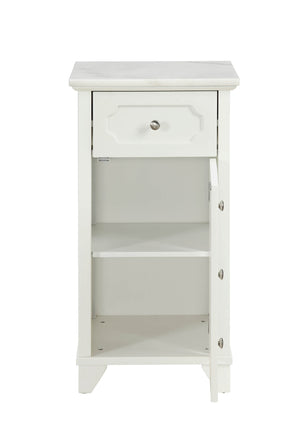 Homeroots 16" X 13" X 30" White Stunning Cabinet  Mdf 319123