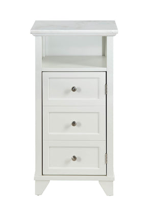 Homeroots 16" X 13" X 30" White Cabinet  Mdf 319124