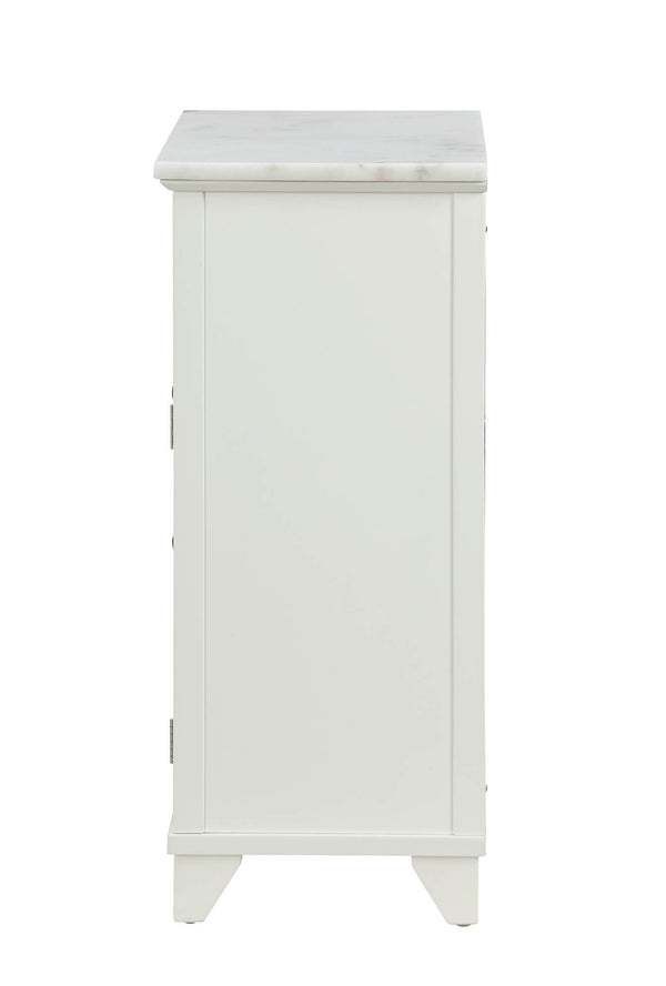 Homeroots 16" X 13" X 30" White Cabinet  Mdf 319124