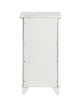 Homeroots 16" X 13" X 30" White Cabinet  Mdf 319124