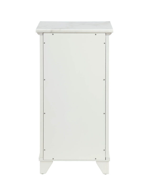 Homeroots 16" X 13" X 30" White Cabinet  Mdf 319124