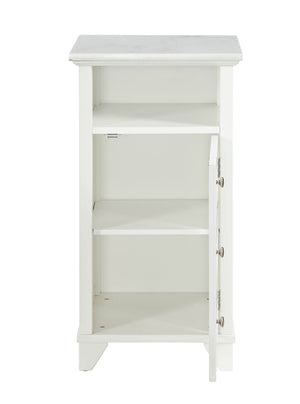 Homeroots 16" X 13" X 30" White Cabinet  Mdf 319124