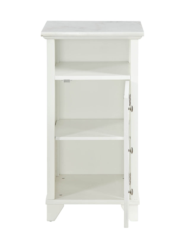 Homeroots 16" X 13" X 30" White Cabinet  Mdf 319124