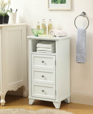 Homeroots 16" X 13" X 30" White Cabinet  Mdf 319124