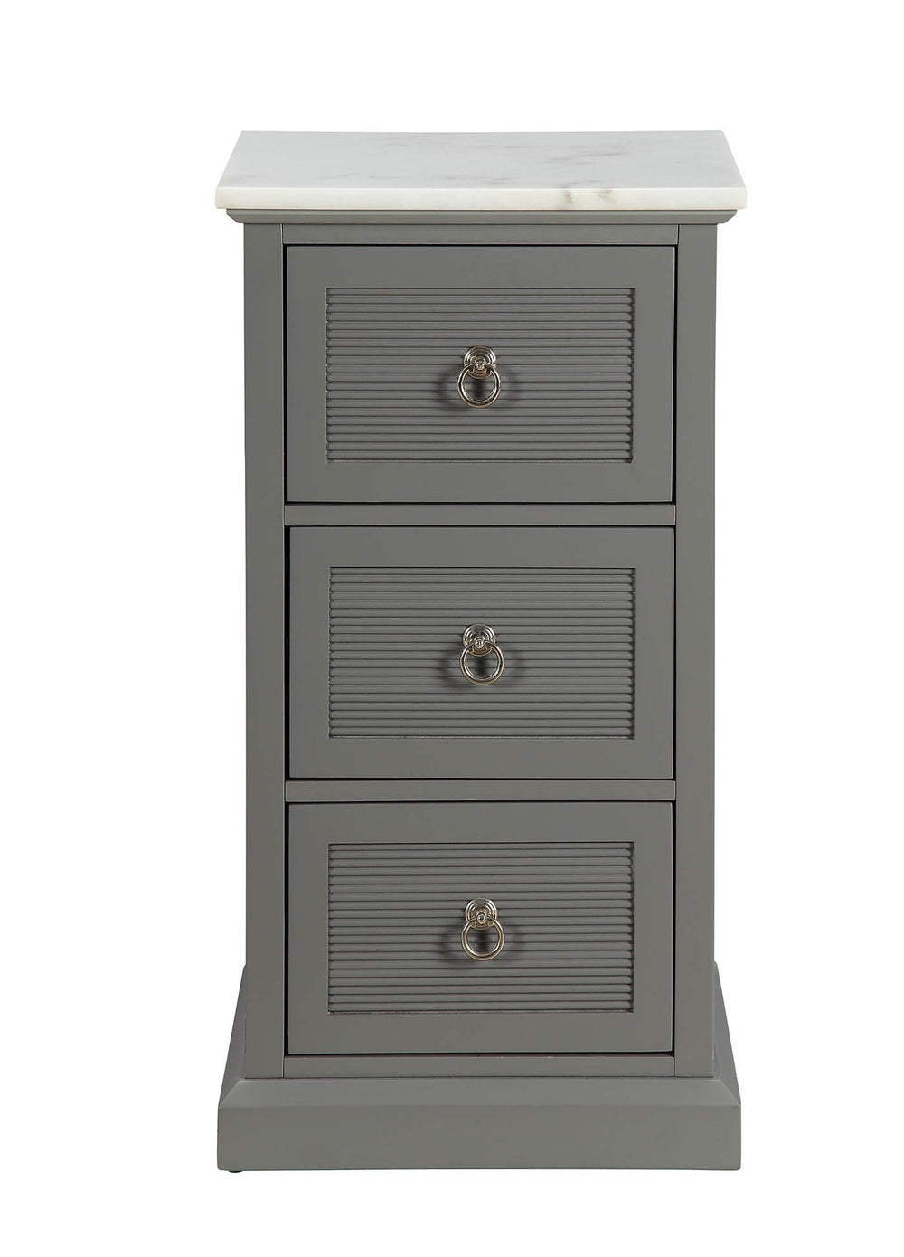 Homeroots 16" X 13" X 30" Grey Mdf Cabinet  Mdf 319126