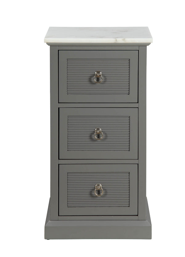 Homeroots 16" X 13" X 30" Grey Mdf Cabinet  Mdf 319126