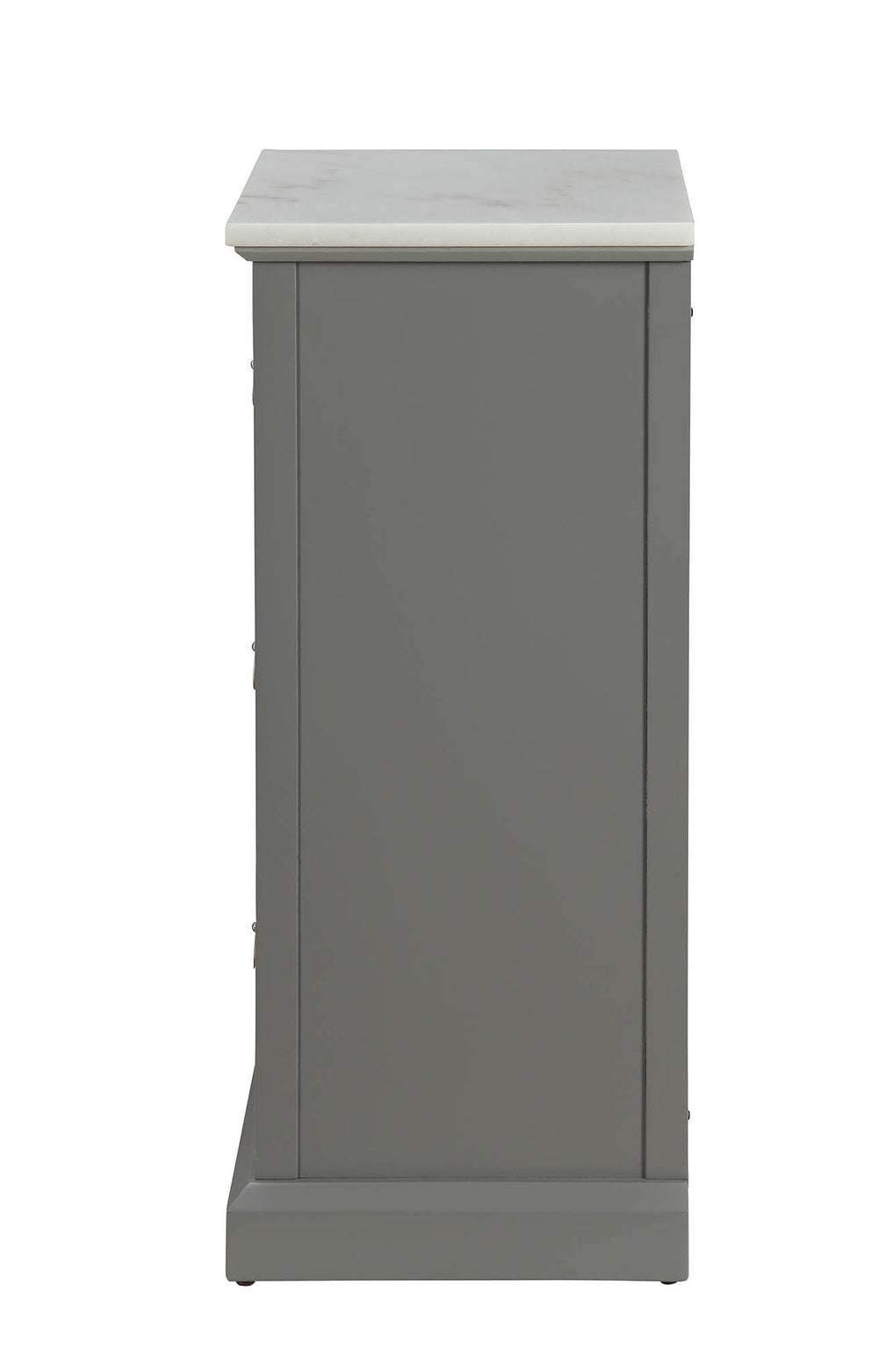 Homeroots 16" X 13" X 30" Grey Mdf Cabinet  Mdf 319126