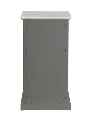 Homeroots 16" X 13" X 30" Grey Mdf Cabinet  Mdf 319126