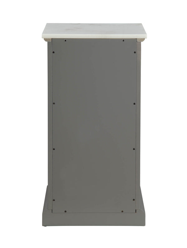 Homeroots 16" X 13" X 30" Grey Mdf Cabinet  Mdf 319126