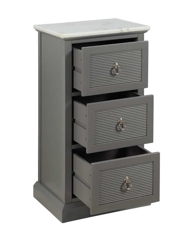 Homeroots 16" X 13" X 30" Grey Mdf Cabinet  Mdf 319126