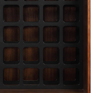 HomeRoots 52" Stylish Brown and Black Wood Bar Cabinet with Ample Storage for Entertaining and Decor Walnut 319127