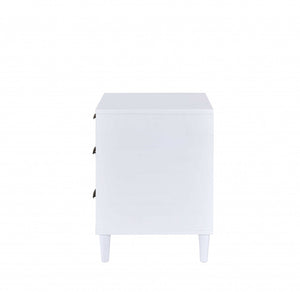 Homeroots 21" Brown Three Drawers Nightstand White And Weathered Oak  319132