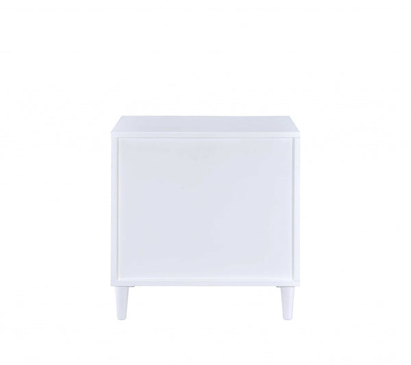 Homeroots 21" Brown Three Drawers Nightstand White And Weathered Oak  319132