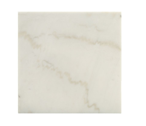 Homeroots 21" White Faux Marble End Table Black  319156