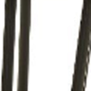 Homeroots 21" White Faux Marble End Table Black  319156