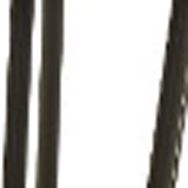 Homeroots 21" White Faux Marble End Table Black  319156