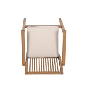 English Elm Christopher Knight Home® - 5-Piece Acacia Wood Outdoor Dining Set with Removable Cushions, 70.75" Table & 4 Heavy-Duty Chairs N779P236677N_N779P234497B-2