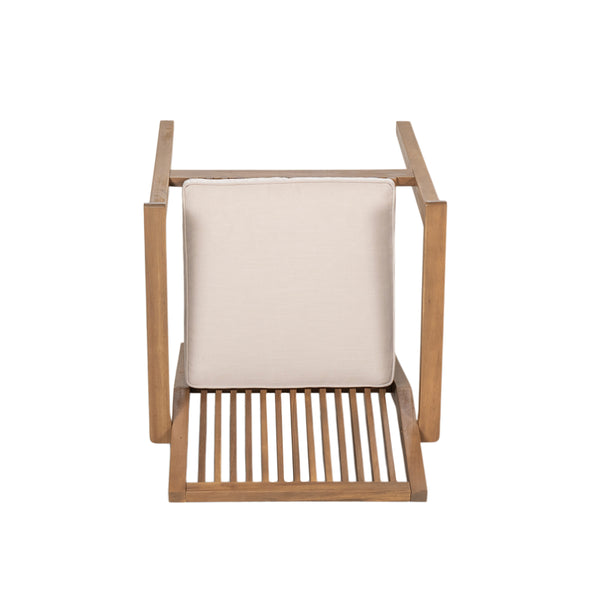 English Elm Christopher Knight Home® - 5-Piece Acacia Wood Outdoor Dining Set with Removable Cushions, 70.75" Table & 4 Heavy-Duty Chairs N779P236677N_N779P234497B-2