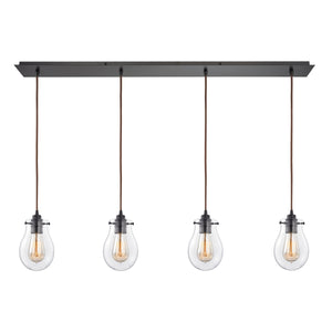 Jaelyn 46'' Wide 4-Light Linear Pendant - Oil Rubbed Bronze 31934/4LP Elk Lighting