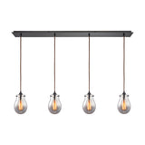 Jaelyn 46'' Wide 4-Light Linear Pendant - Oil Rubbed Bronze with Mercury Glass 31935/4LP Elk Lighting