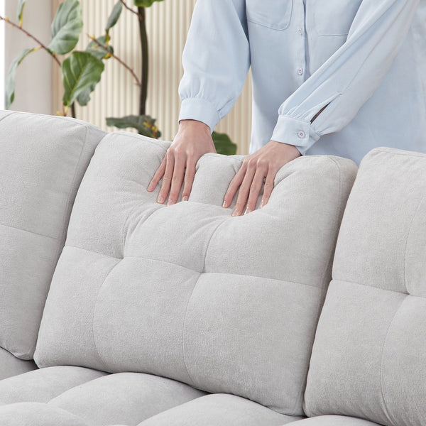 English Elm Mh 78.75" L-Shaped Reclining Sofa Bed With Usb Ports, Storage & Organizer - Comfort For Every Home W1193S00103