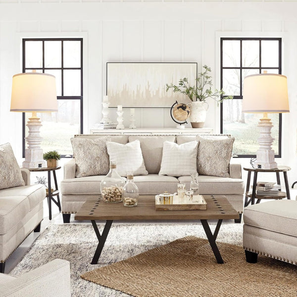 English Elm Table Lamps Set Of 2 With Usb Ports – Farmhouse Style Bedside Lighting, 3 Color Modes & Eye-Friendly Design W3355P323259-GIGA