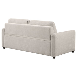 English Elm Welker Beige Polyester Queen Sleeper Sofa with Memory Foam and Slim Track Arms B062P451727