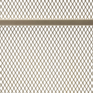English Elm Christopher Knight Home® - FIRE Markus Modern Single Panel Iron Firescreen with Brushed Silver Finish, Minimalist Mesh Guard Gold 65183.00GLD