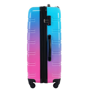 English Elm Hardshell Polycarbonate 3 Piece Luggage Set Spinner Wheels Tsa Lock Expandable Travel Blue+Red N732P184448W