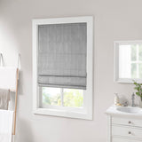 Madison Park Galen Casual Basketweave Room Darkening Cordless Roman Shade MP40-8089 Charcoal