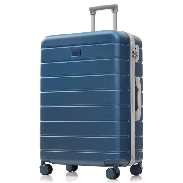 English Elm Premium Abs Hardshell 3 Piece Suitcase Set with Tsa Locks and Spinner Wheels Blue N726P296022C