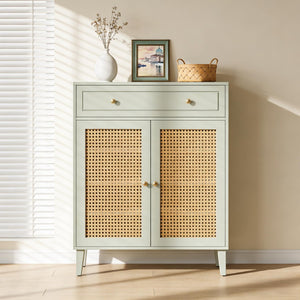 English Elm Tall Pantry Cabinet with Acrylic Doors Adjustable Shelves Modern Rustic Kitchen Storage T3971P450485