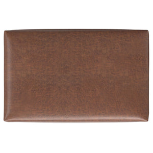 English Elm Rebecca Rectangular Storage Ottoman Coffee Table with Lift-Up Lid, Faux Leather, Spacious Seat Brown B136P364277