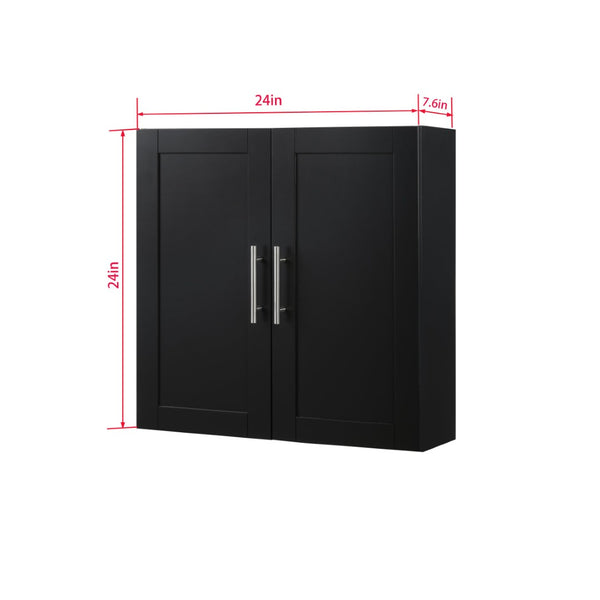 English Elm Wood Hanging Cabinet With Sleek Beadboard Design, Adjustable Shelves & Durable Storage Solution W914P292871-GIGA