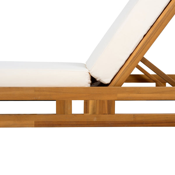 English Elm Christopher Knight Home® - Lounge Chaise Set - Elegant Acacia Wood With Plush 4" Water-Resistant Cushions For Ultimate Comfort N770P272405T_65429.00CUSH