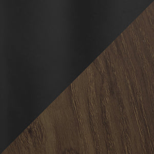 English Elm Cosmo Canary Dining Table: Elegant Black Metal & Walnut Wood Design For Modern Spaces, Seats 4 B202S01118