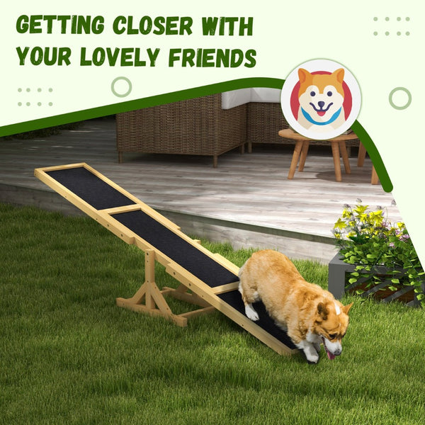 English Elm Pawhut Wooden Dog Agility Seesaw - Durable, Weather-Resistant Training Platform For Fun & Exercise! W2225P217625-GIGA