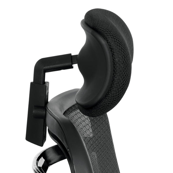 OSP Home Furnishings Optional Mesh Headrest for Space Seating 818 Series with Ergonomic Ratchet Adjustment HRM818