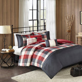 Ridge Lodge/Cabin 6 Piece Herringbone Duvet Cover Set