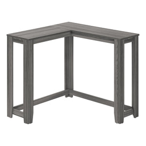 English Elm Accent Corner Console Table with Two-Tier Storage for Entryway, Hallway, Living Room, Modern Craftsmanship Grey 39 L x 15 W x 6 H B2710P219390