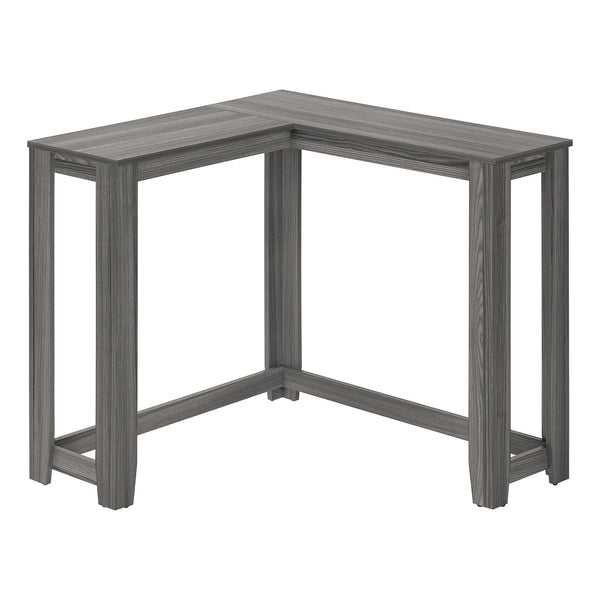 English Elm Accent Corner Console Table with Two-Tier Storage for Entryway, Hallway, Living Room, Modern Craftsmanship Grey 39 L x 15 W x 6 H B2710P219390