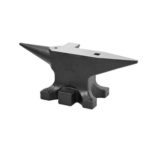 English Elm Single Horn Cast Steel Anvil 100lb London Style Blacksmith Forging Metalwork Tool W3213P453390