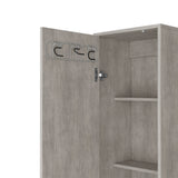 English Elm Cabinet Buccan Storage, Garage, Concrete Gray