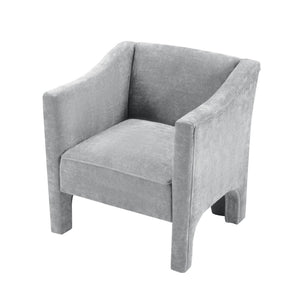 English Elm Modern Barrel Accent Chair Chenille Upholstered Wraparound Armchair for Any Room N763P336531E