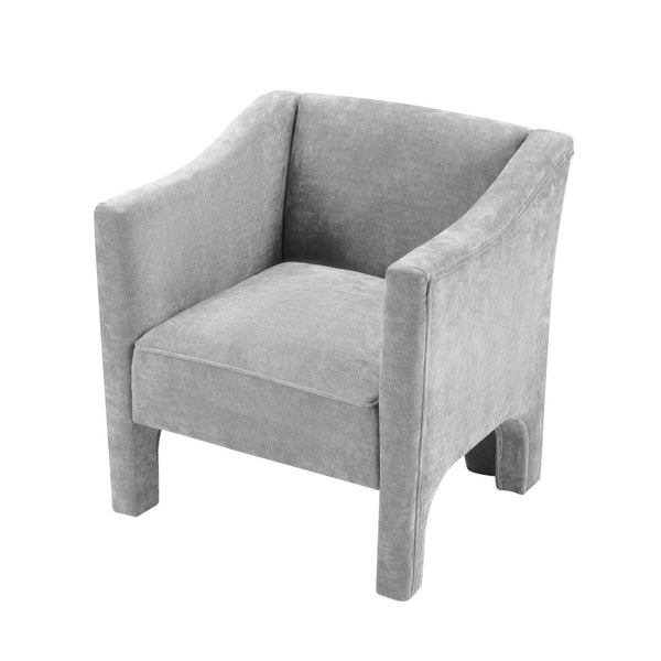 English Elm Modern Barrel Accent Chair Chenille Upholstered Wraparound Armchair for Any Room N763P336531E